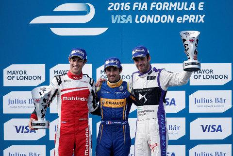 Podium w Londynie | Fot. Renault e.DAMS
