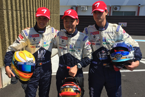 Top 3 w Magny-Cours | Fot. FFSA