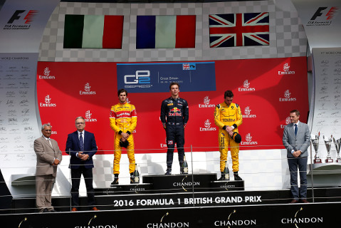 Podium na Silverstone | Fot. GP2