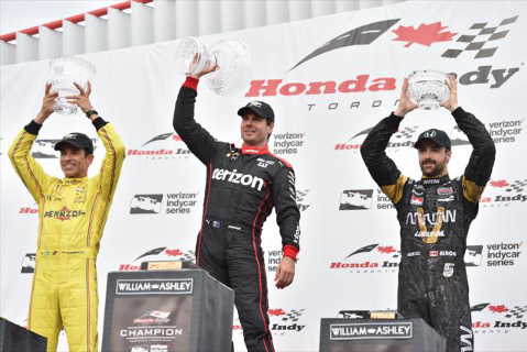 Podium w Toronto | Fot. indycar