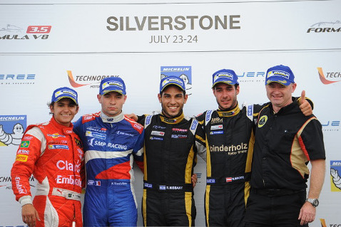 Podium na Silverstone | Fot. formulav8.com
