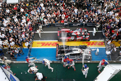 Podium na Nürburgringu | Fot. Porsche