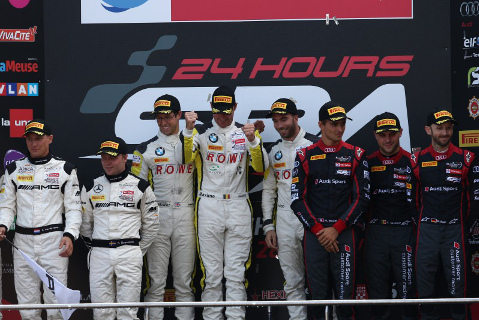 Podium w Spa | Fot. blancpain-gt-series.com