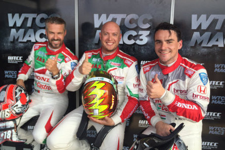 Tiago Monteiro, Rob Huff i Norbert Michelisz | Fot. WTCC