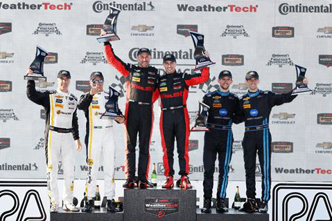 Podium na Road America | Fot. IMSA