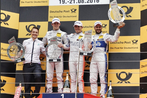 Podium na Moscow Raceway | Fot. Mercedes AMG DTM