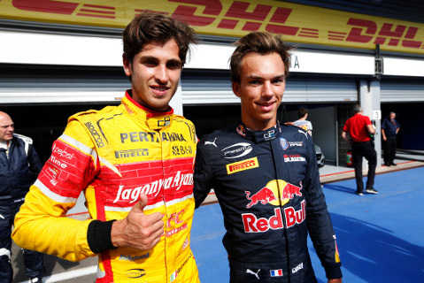 Antonio Giovinazzi i Pierre Gasly | Fot. GP2