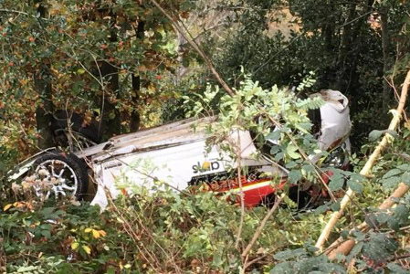 Wypadek Emila Bergkvista | Fot. Motorsport Forums