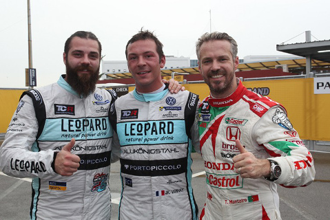 Stefano Comini, Jean-Karl Vernay i Tiago Monteiro | Fot. TCR