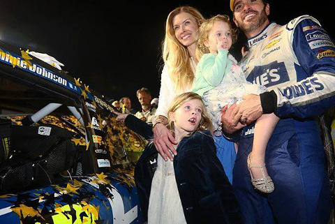 Jimmie Johnson z rodziną | Fot. Facebook