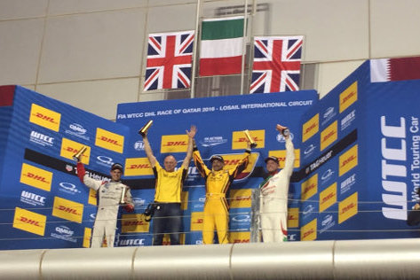 Podium w Katarze | Fot. WTCC