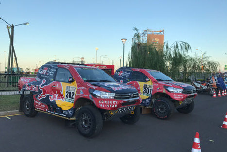 Toyoty w parc fermé | Fot. Twitter