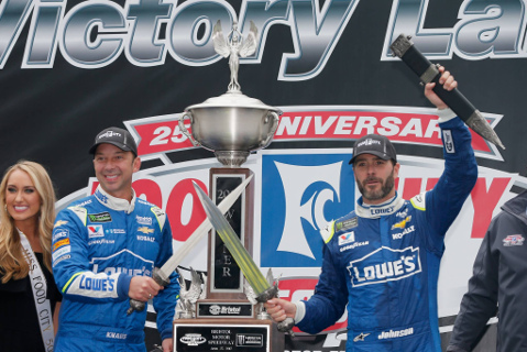 Chad Knaus i Jimmie Johnson | Fot. NASCAR