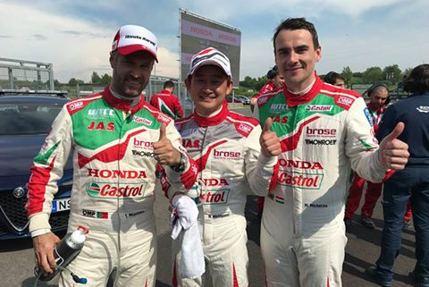 Tiago Monteiro, Ryo Michigami i Norbert Michelisz | Fot. WTCC