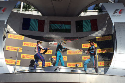 Podium w Montmeló | Fot. GP3