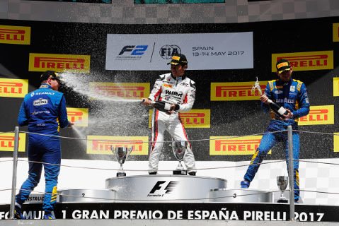 Podium w Montmeló | Fot. FIA F2