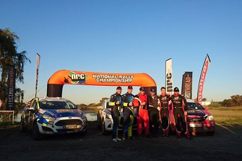 Dekoracja w mistrzostwach RPA | Fot. SA Rallying