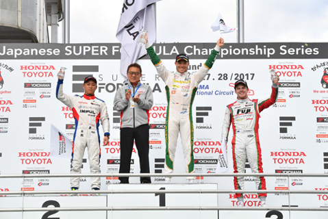 Podium na Okayamie | Fot. superformula.net