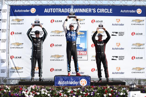 Podium w Detroit | Fot. indycar.com