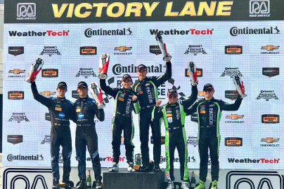 Podium na Road America | Fot. Twitter