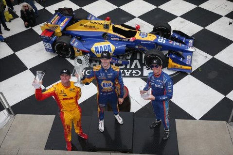 Podium w Watkins Glen | Fot. indycar.com