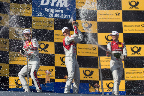 Podium na Red Bull Ringu | Fot. Audi Sport