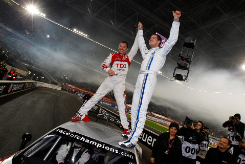 Tom Kristensen i Sebastien Ogier | Fot. raceofchampions.com