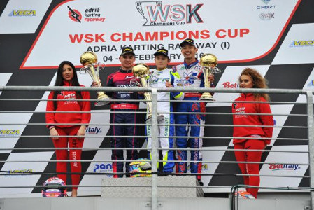 Podium w Adrii | Fot. WSK Promotion