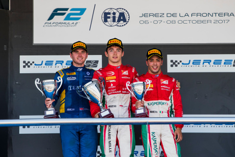 Podium w Jerez | Fot. FIA F2