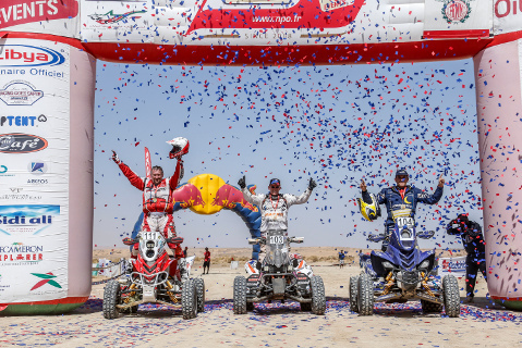 Quadowe podium Rallye OiLibya du Maroc