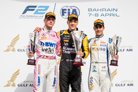 Podium w Bahrajnie | Fot. FIA F2