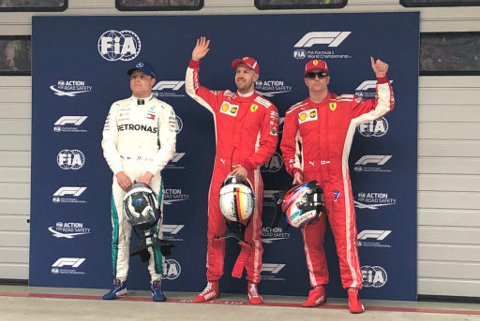 Top 3 w kwalifikacjach GP Chin | Fot. Ferrari