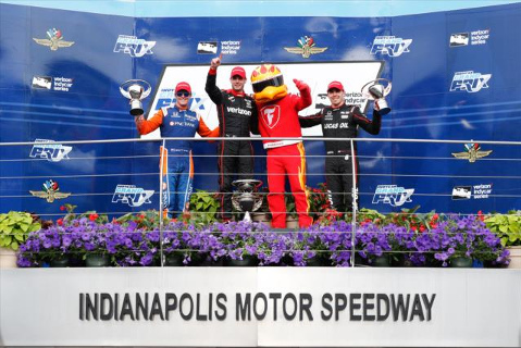 Podium w Indianapolis | Fot. indycar.com