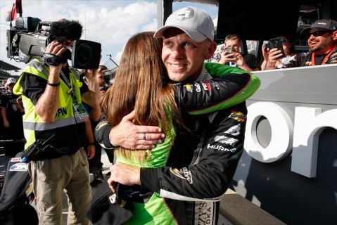 Danica Patrick i Ed Carpenter | Fot. indycar.com