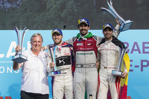 Podium w Zurychu | Fot. Audi