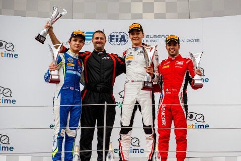 Podium na Red Bull Ringu | Fot. FIA F2