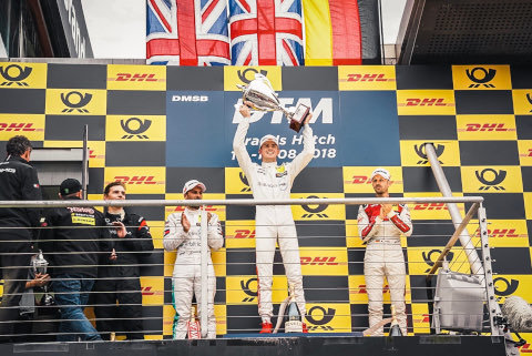 Podium w Brands Hatch | Fot. Mercedes