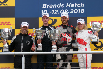 Podium w Brands Hatch | Fot. Audi R8 LMS Cup