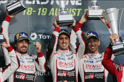 Podium na Silverstone | Fot. Toyota