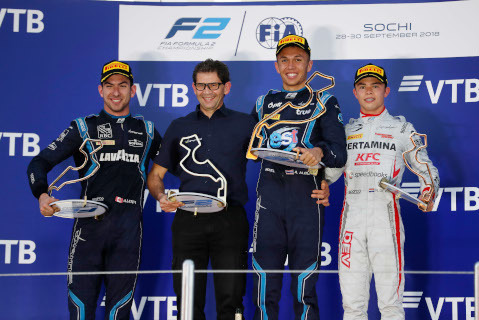 Podium w Soczi | Fot. FIA F2