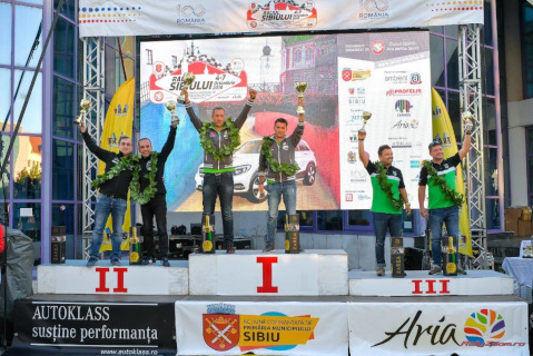 Podium Raliul Sibiului | Fot. Napoca Rally Academy