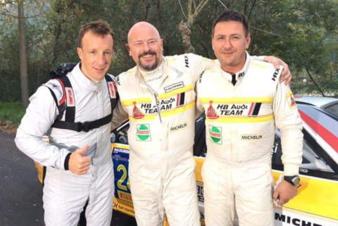 Kris Meeke, Grzegorz Olchawski i Łukasz Wroński | Fot. Facebook