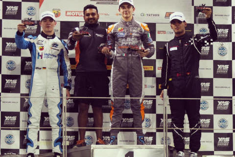 Podium w Abu Zabi | Fot. F4 UAE