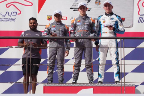 Podium w Dubaju | Fot. F4 UAE