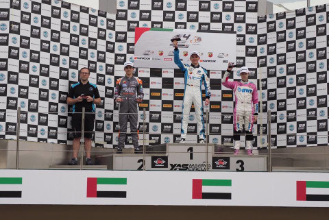 Podium w Abu Zabi | Fot. F4 UAE