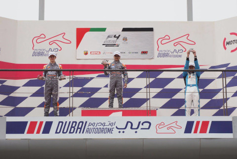 Podium w Dubaju | Fot. F4 UAE