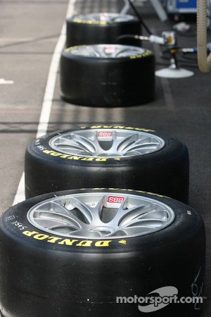 Dunlop tires ready to go