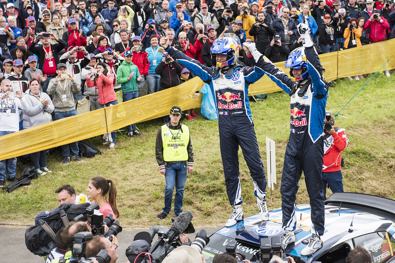 Переможці Себастьян Ож'є, Жюльєн Інграссія, Volkswagen Polo WRC, Volkswagen Motorsport