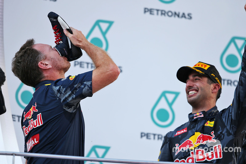 Christian Horner, jefe de Red Bull Racing en el GP de Malasia 2016