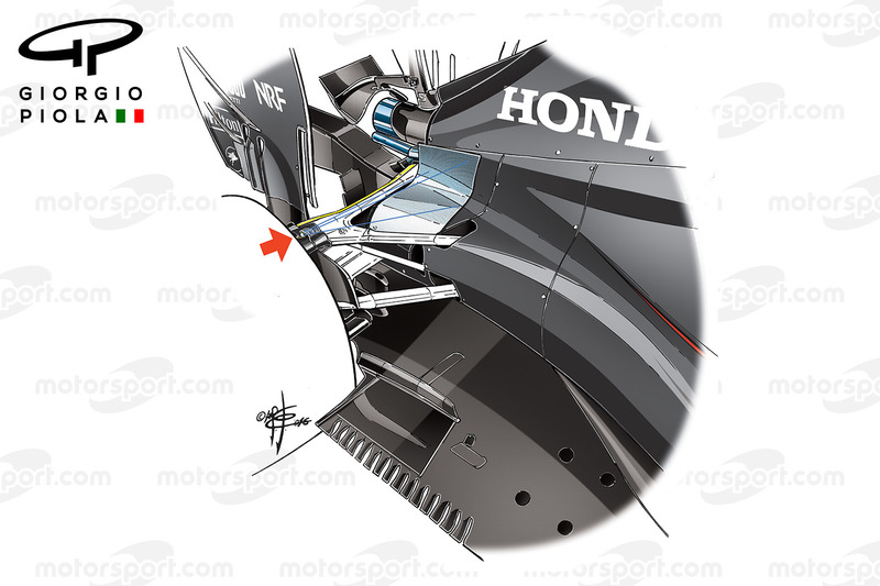 McLaren MP4-31: Hinterradaufhängung
